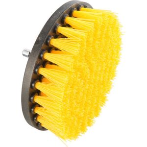 Brosse pour visseuse 10cm jaune medium