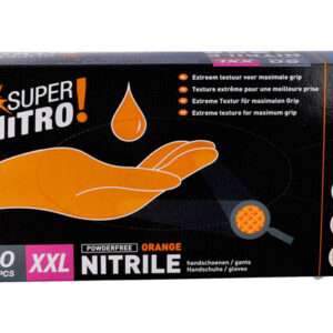 Gant en nitrile super Nitro orange extra strong - boite de 50