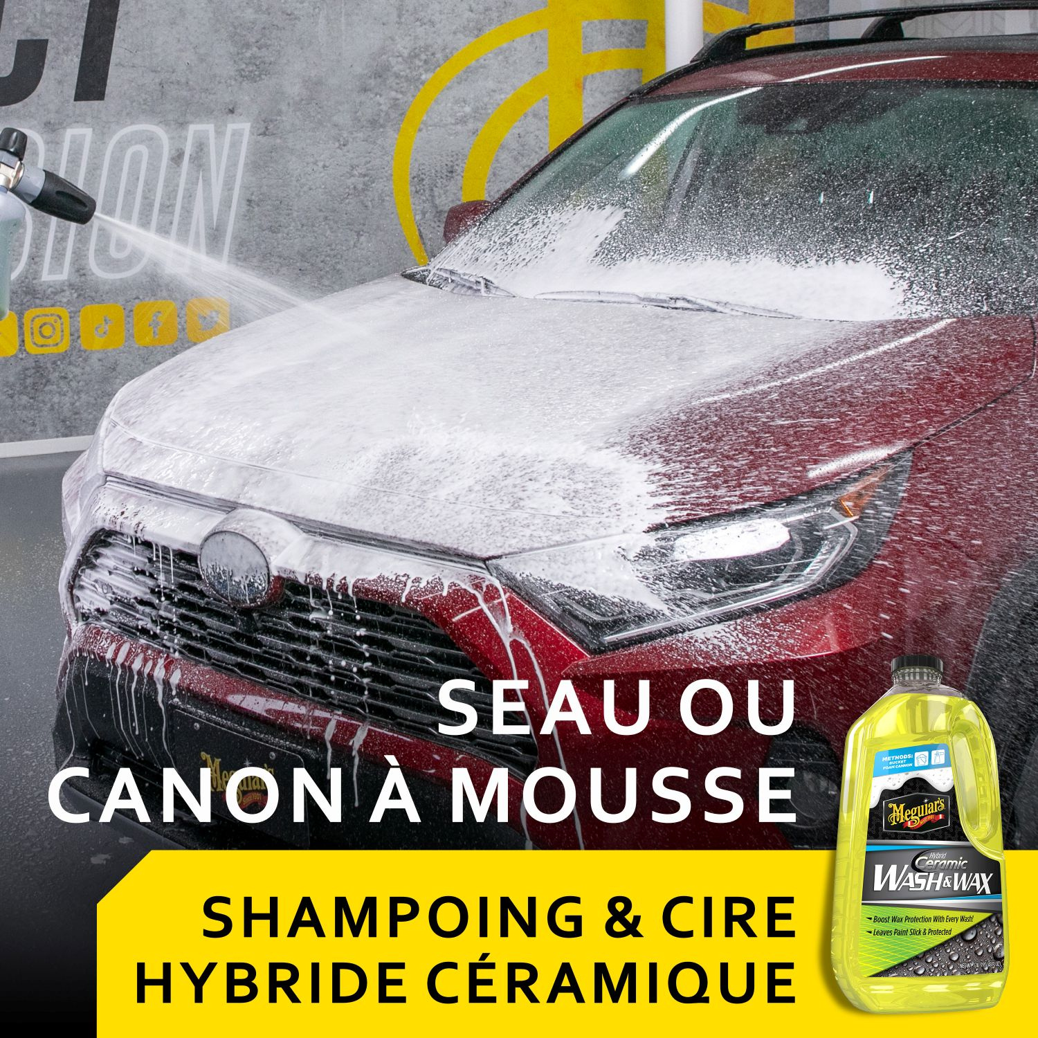 Shampoing 2 en 1 wash & wax hybride ceramique 1400ml – Image 3